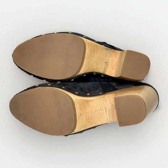 Veronica Beard Dacey Black Suede Mule Clogs Studded Women's Size 8.5 - Picture 11 of 14